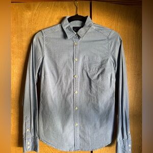 American Eagle Outfitters Sky Blue Button-Down Shirt